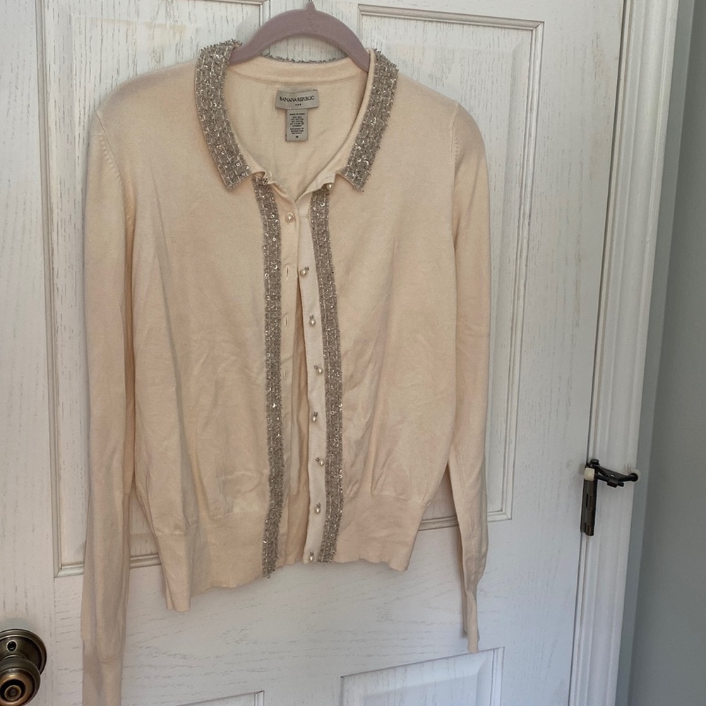 Banana Republic beaded sweater